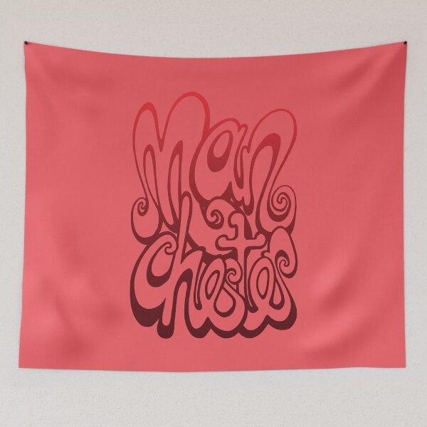 Item preview, Manchester lettering art - cherry tomato red designed and sold by bignose1977.