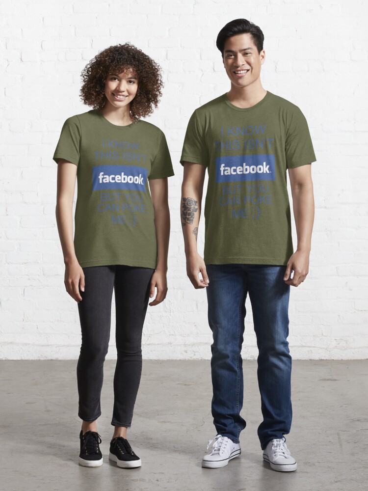 Facebook Mens T-Shirts T Shirts Tees Tshirt Want Me To Poke You Funny  Social Media Gift 