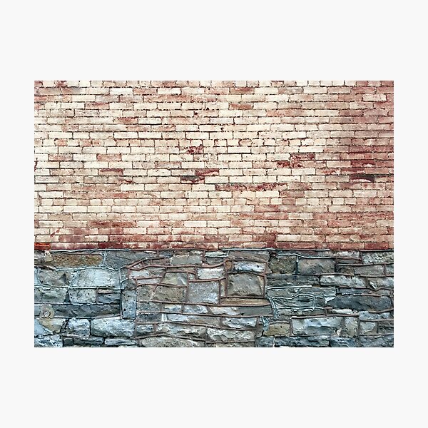 Red Brick Wall Photographic Print