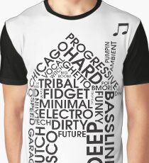 House Music Genres Graphic T-Shirt
