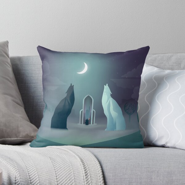 Solas in the Crossroads Throw Pillow
