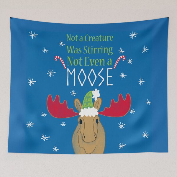 Item preview, Christmas Candy Cane Moose  designed and sold by tinaschofield.