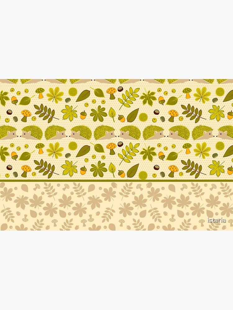 Hedgehogs in the Green Fall by istaria