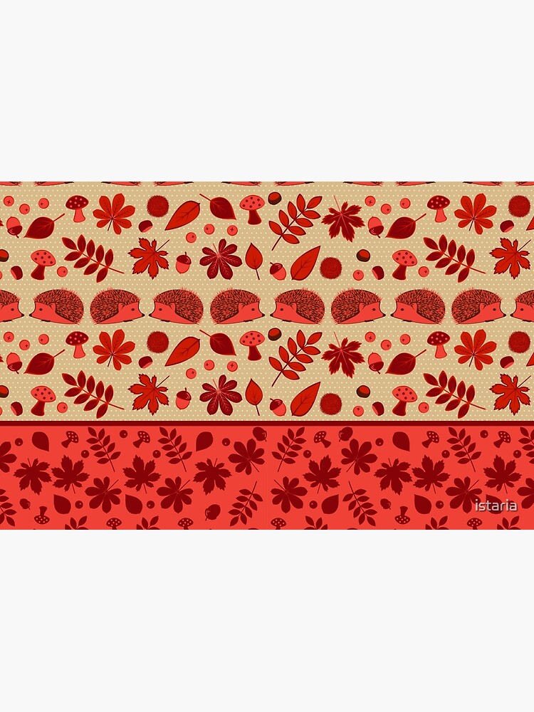 Hedgehogs in the Red Fall by istaria