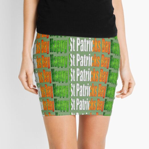 Happy St Patricks Day Mini Skirt