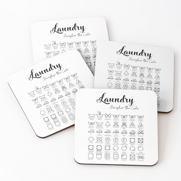 Item preview, Laundry Symbol Sign designed and sold by buhloop.