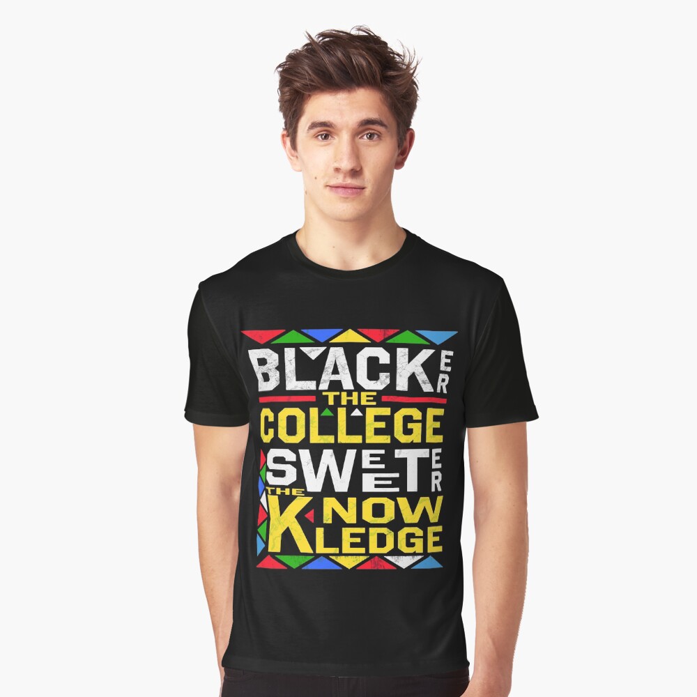 blacker the college sweeter the knowledge sweatshirt