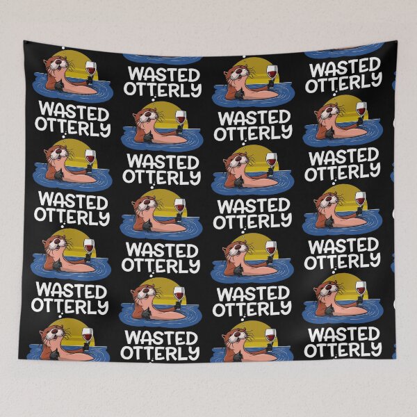 Item preview, Otterly Wasted Drinking designed and sold by martha hill.