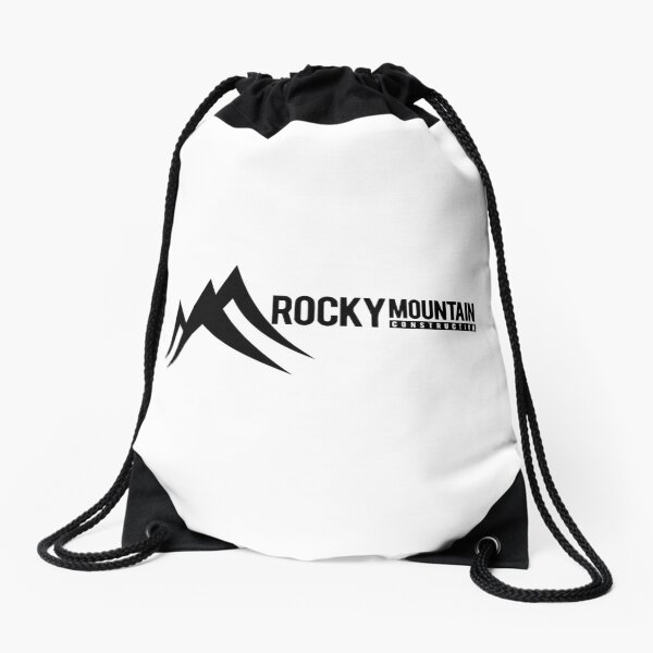 Aperçu de l'œuvre logo RMC de la construction des montagnes Rocheuses en noir créée et vendue par GuyBergman.