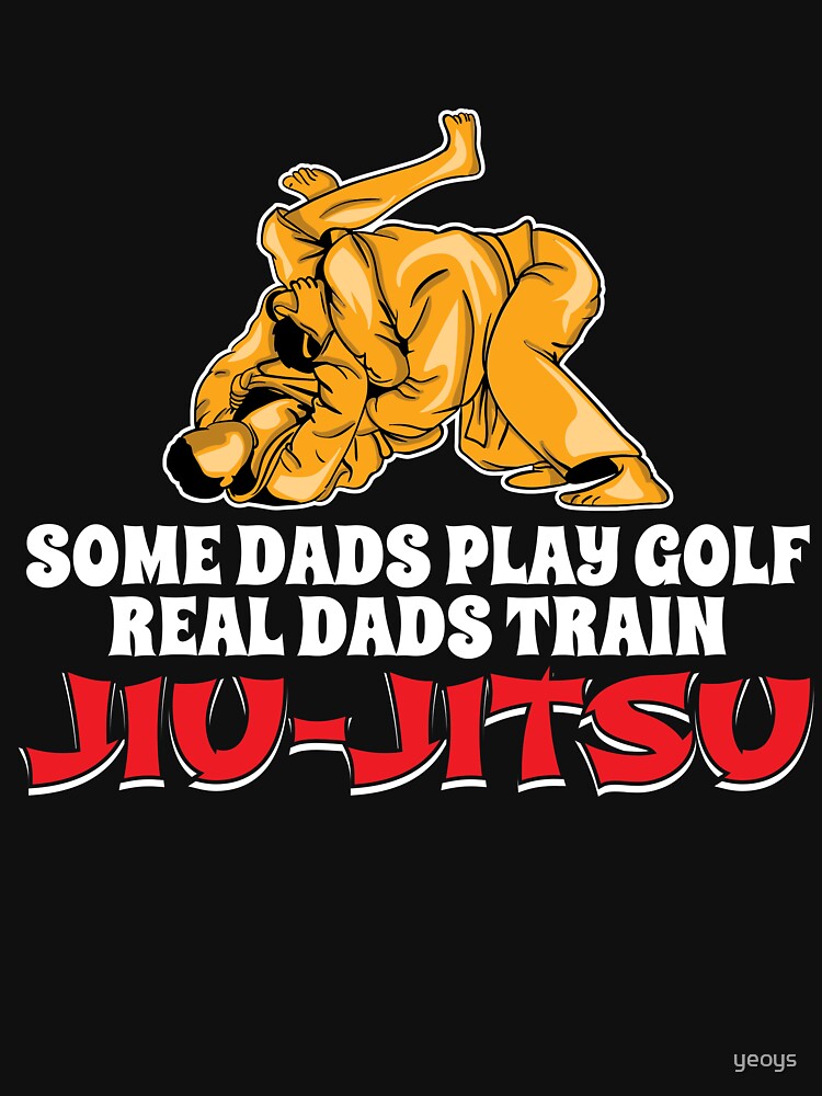 Thumbnail 7 von 7, Essential T-Shirt, Real Dads Train Jiu-Jitsu - Martial Arts Gift designt und verkauft von yeoys.