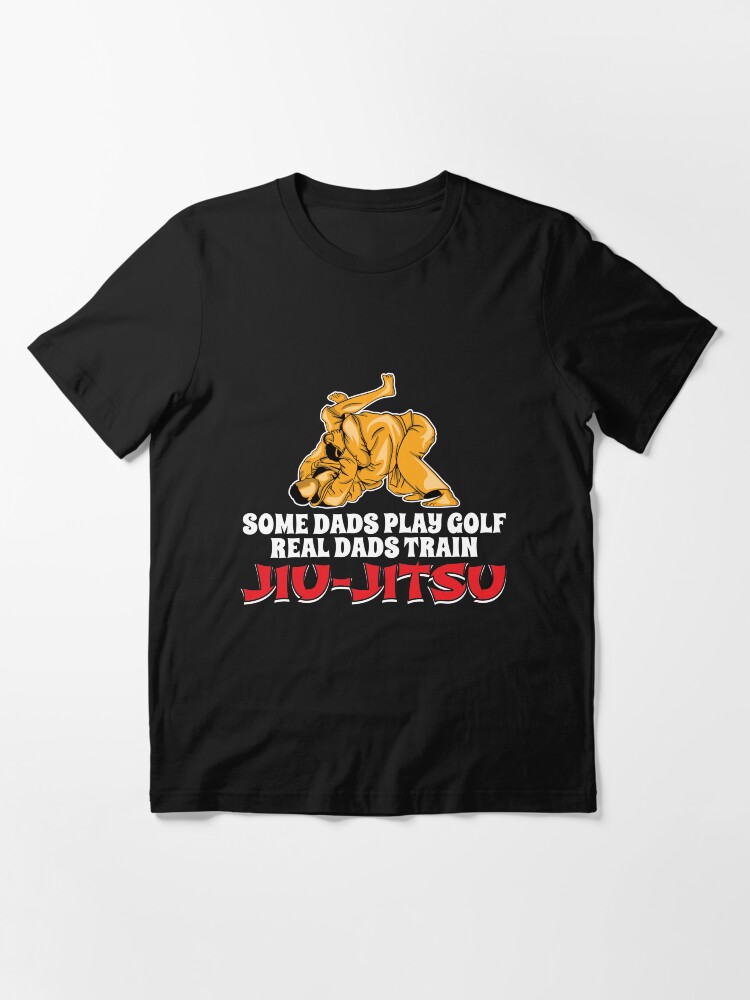 Thumbnail 3 von 7, Essential T-Shirt, Real Dads Train Jiu-Jitsu - Martial Arts Gift designt und verkauft von yeoys.