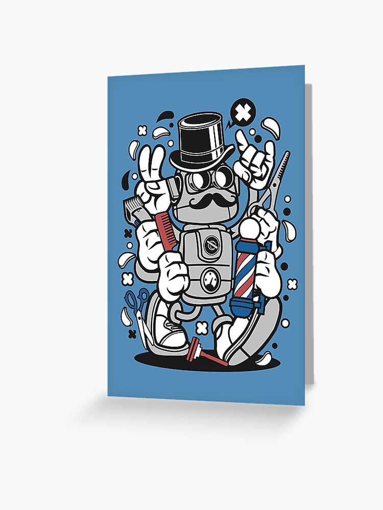 Robot Postcard Funny