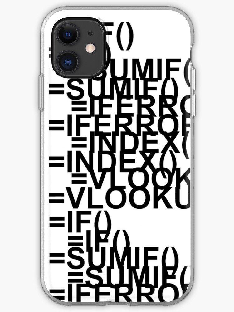 Funda Y Vinilo Para Iphone Formulas De Excel De Tifataeng Redbubble