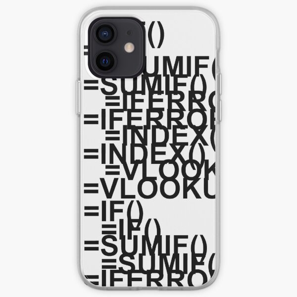 Excel formulas iPhone Soft Case