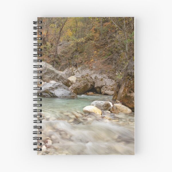 Item preview, Waterfalls and a river between stone boulders are covered with moss in a mountain autumn forest. Greece designed and sold by EG Creativity Art.
