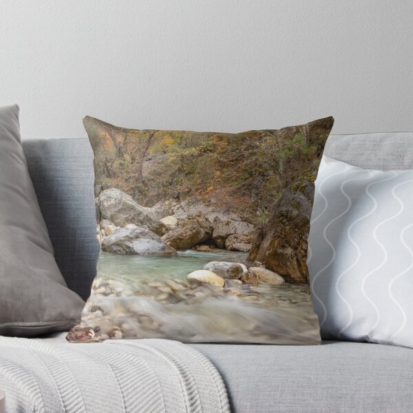 Item preview, Waterfalls and a river between stone boulders are covered with moss in a mountain autumn forest. Greece designed and sold by EG Creativity Art.