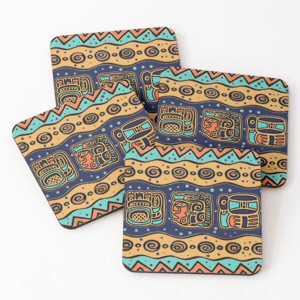 Item preview, Aztec Maya Glyphs and ornaments designed and sold by Nartissima.
