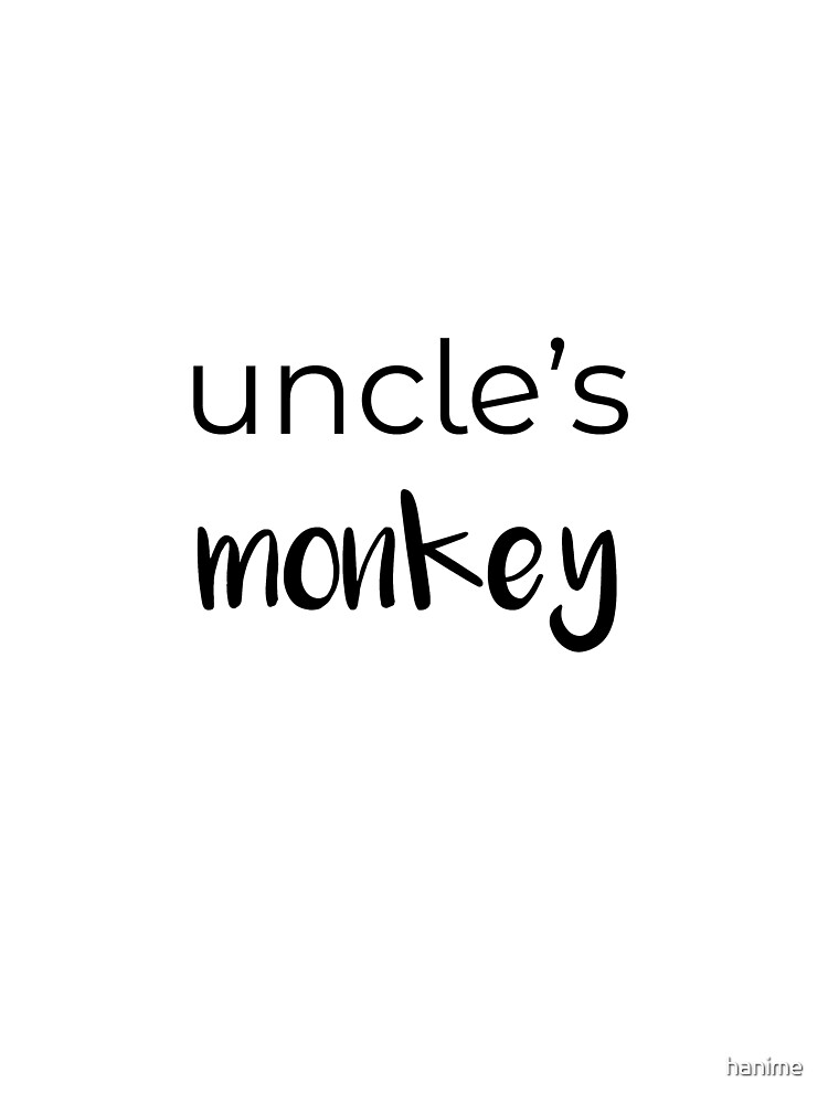 "uncle's monkey" Sleeveless Top by hanime | Redbubble