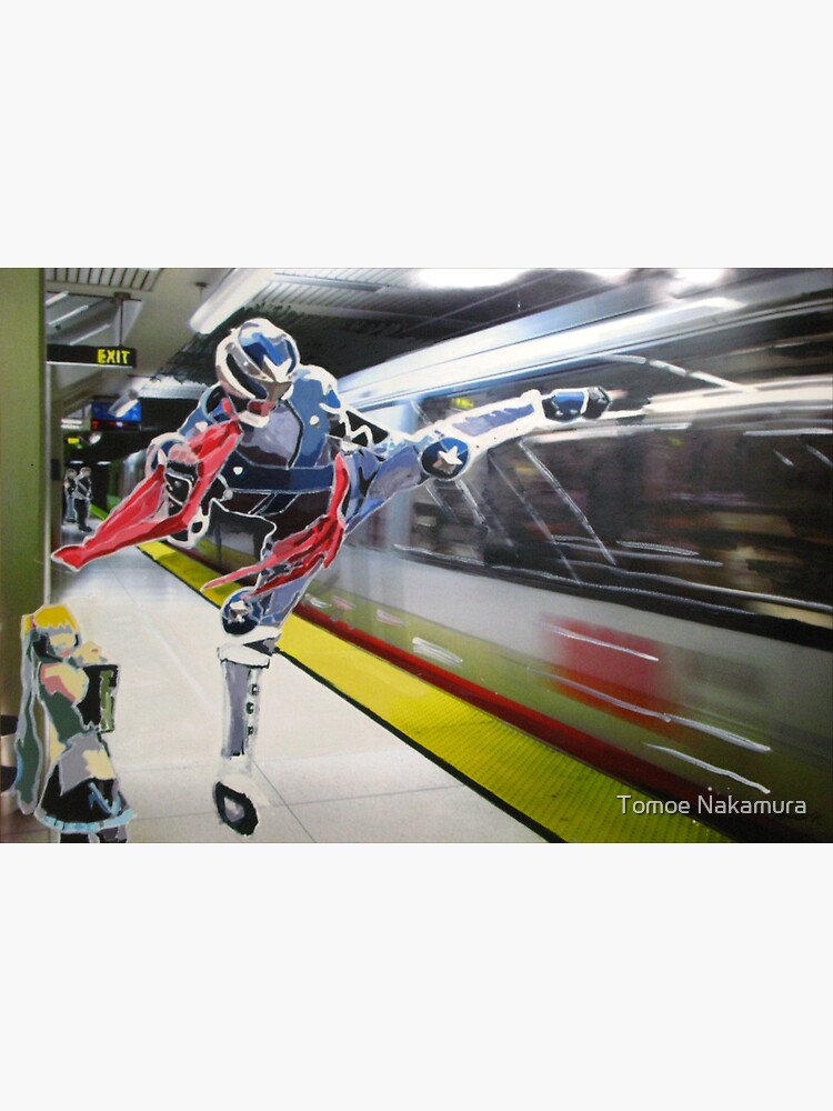 Thumbnail 3 of 3, Photographic Print, Hero at Bart Station designed and sold by tomoenk6.