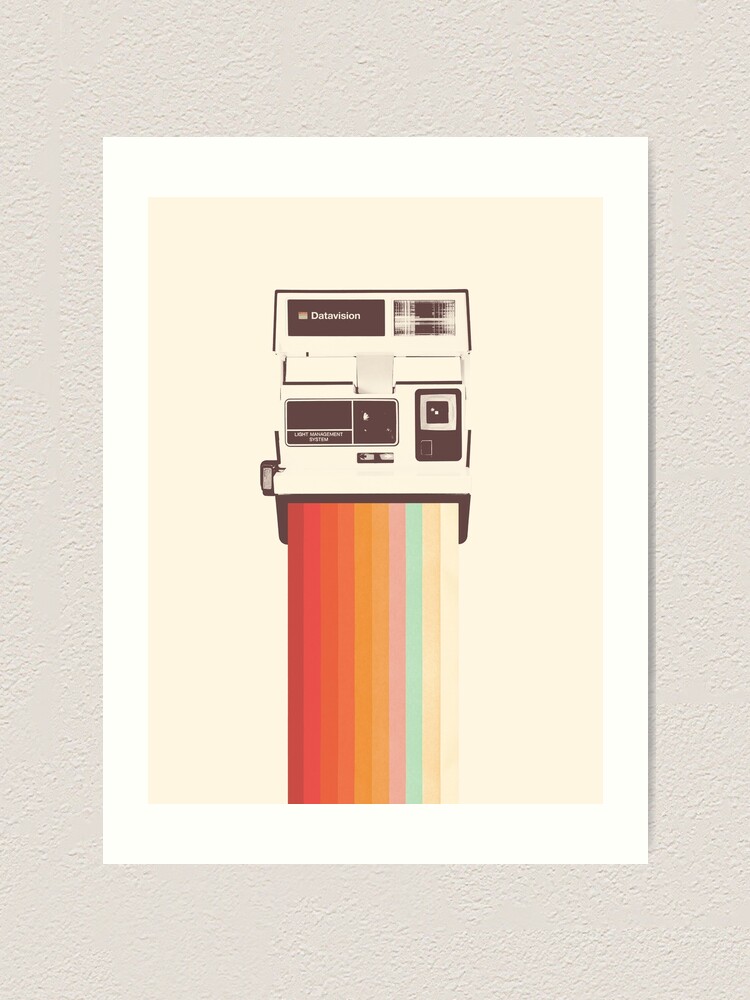 Alternate view of Instant Camera Rainbow Art Print