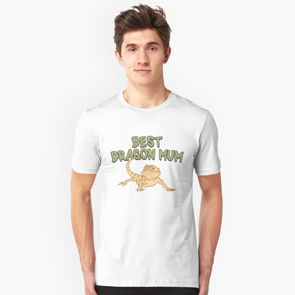 Best Dragon Mom - Funny Reptile Gift Slim Fit T-Shirt