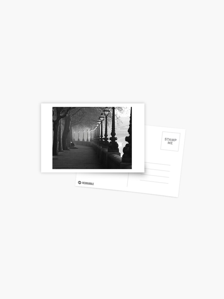 Thumbnail 1 of 2, Postcard, Chelsea Embankment, London. in Back and white designed and sold by hwjgage.