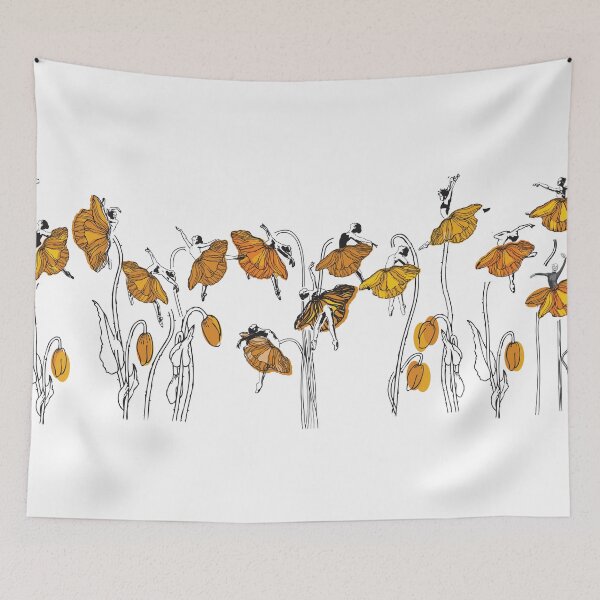 Item preview, CA Poppies - Dancing Ballerinas designed and sold by imarilynmonroe.