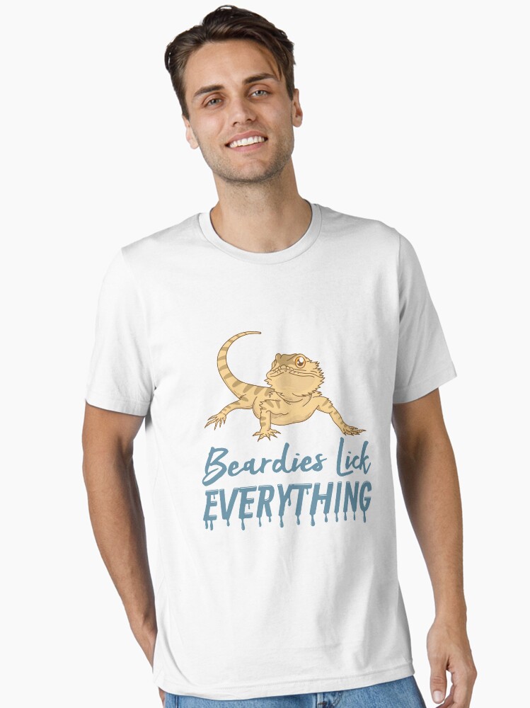 Thumbnail 1 von 7, Essential T-Shirt, Beardies Lick Everything - Funny Reptile Gift designt und verkauft von yeoys.