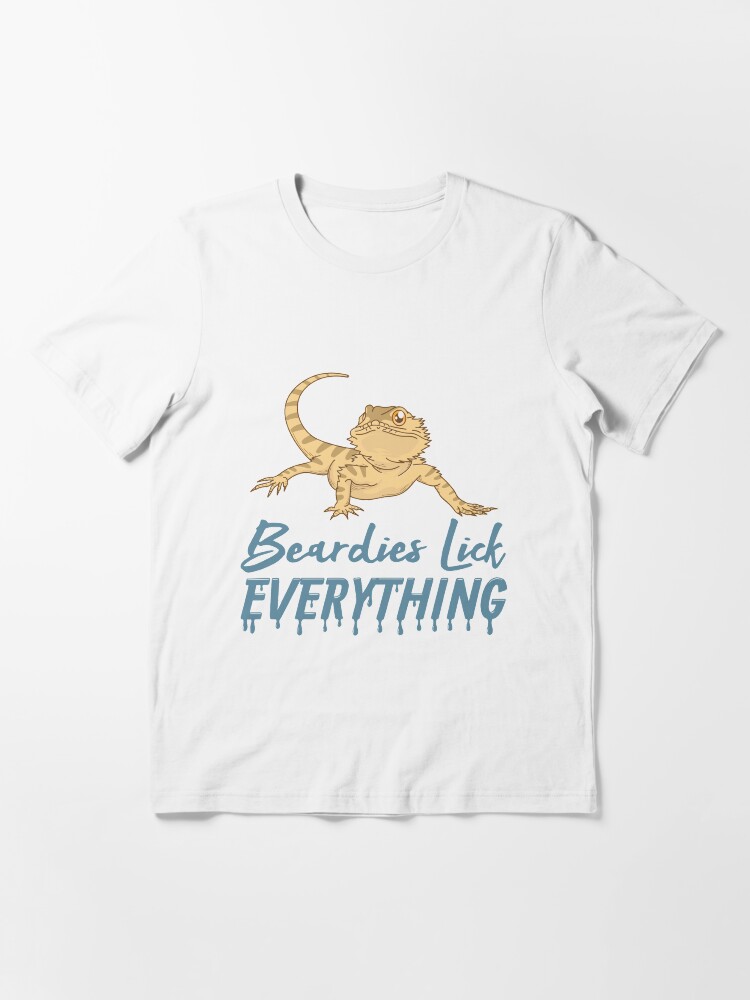 Thumbnail 3 von 7, Essential T-Shirt, Beardies Lick Everything - Funny Reptile Gift designt und verkauft von yeoys.