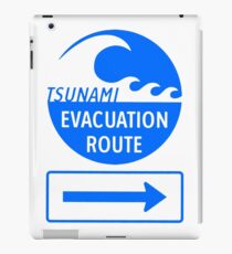 Tsunami Evacuation Route iPad Case/Skin