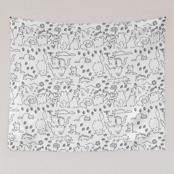 Item preview, CATS! white designed and sold by Philippa Reeves-murray.