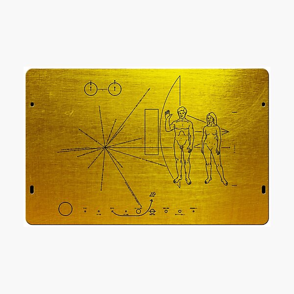 Item preview, Pioneer Plaque (Gold-Anodized Edition) designed and sold by odibil.
