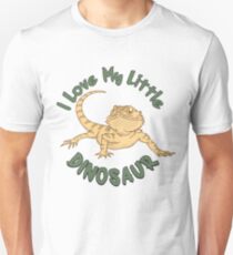 I Love My Little Dinosaur - Funny Reptile Gift Slim Fit T-Shirt