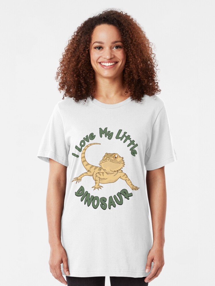 Alternative Ansicht von I Love My Little Dinosaur - Funny Reptile Gift Slim Fit T-Shirt