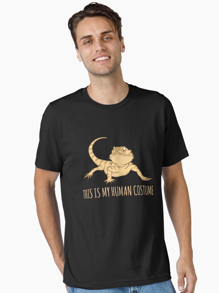 Thumbnail 1 von 7, Essential T-Shirt, This Is My Human Costume - Funny Reptile Gift designt und verkauft von yeoys.