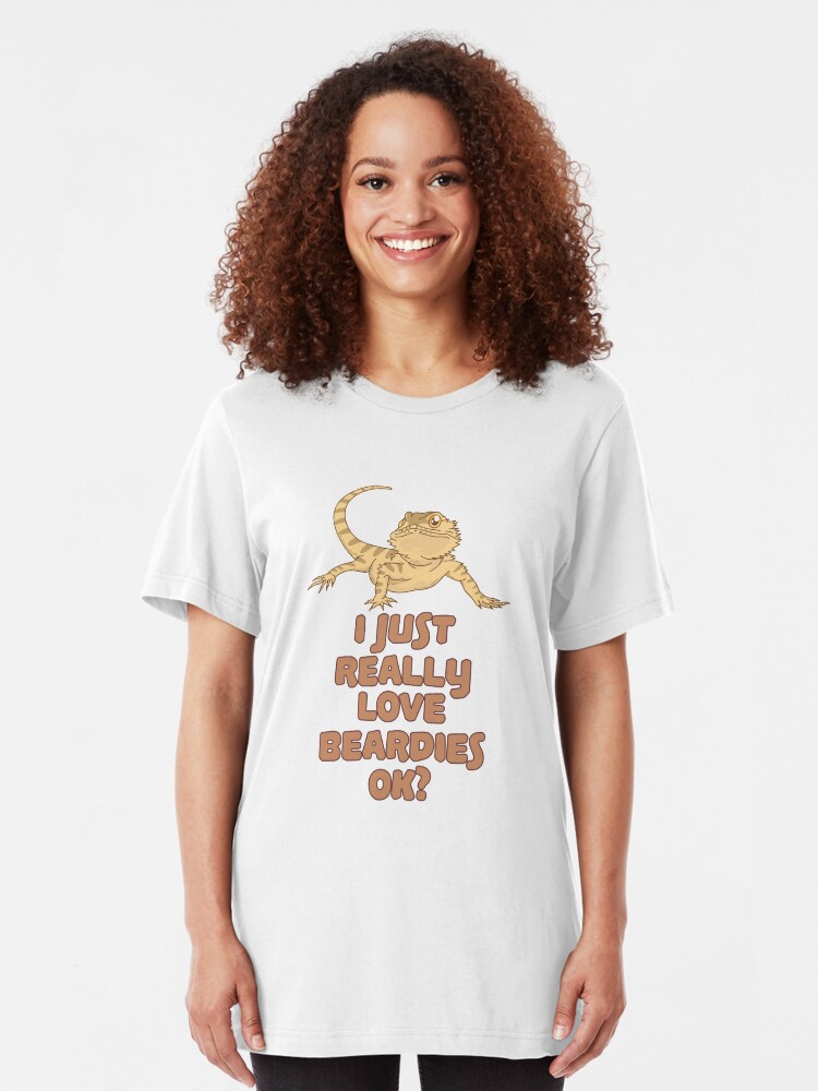 Alternative Ansicht von I Just Really Love Beardies - Funny Reptile Gift Slim Fit T-Shirt