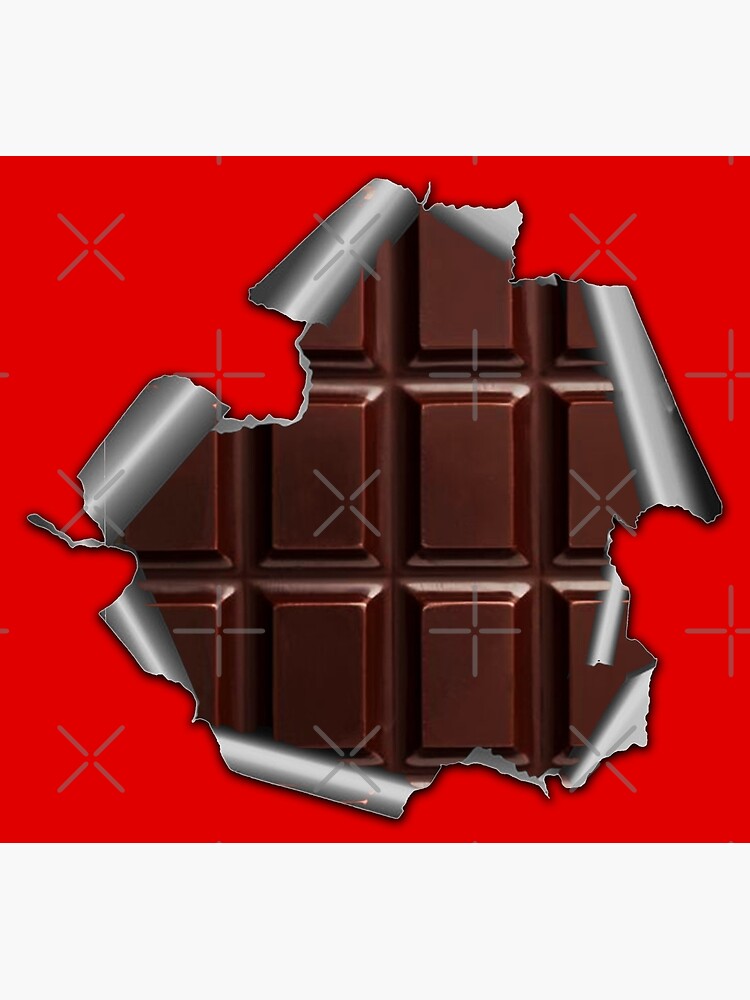 "Chocolate bar abs in progress red" Poster for Sale by AsKartongs