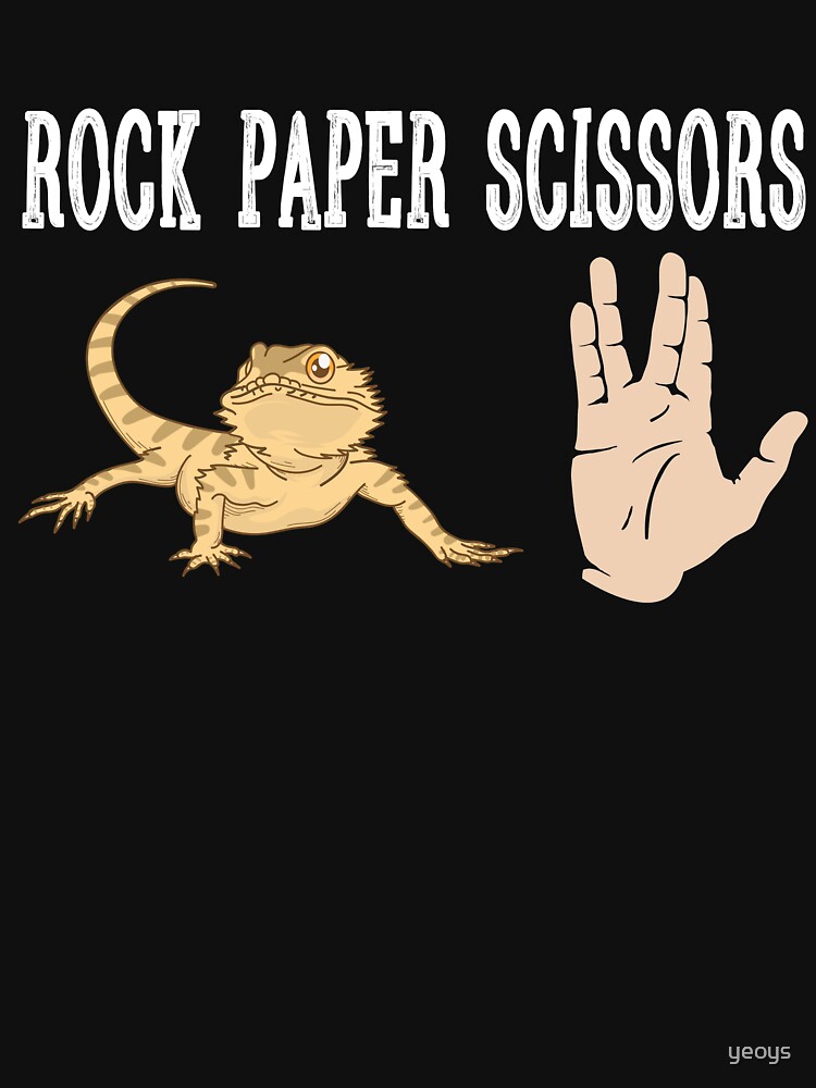 Rock Paper Scissors Lizard - Funny Reptile Gift von yeoys