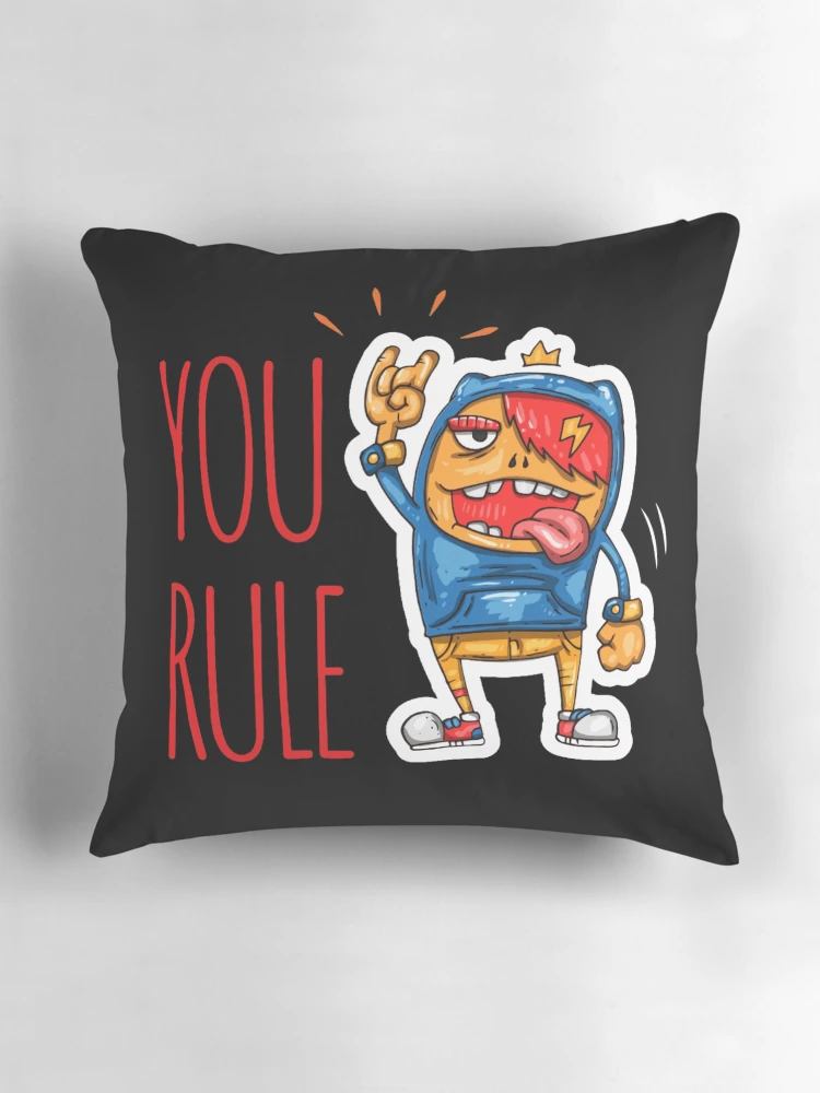 Thumbnail 3 of 4, Pillow, YOU RULE designed and sold by Inrru2018.