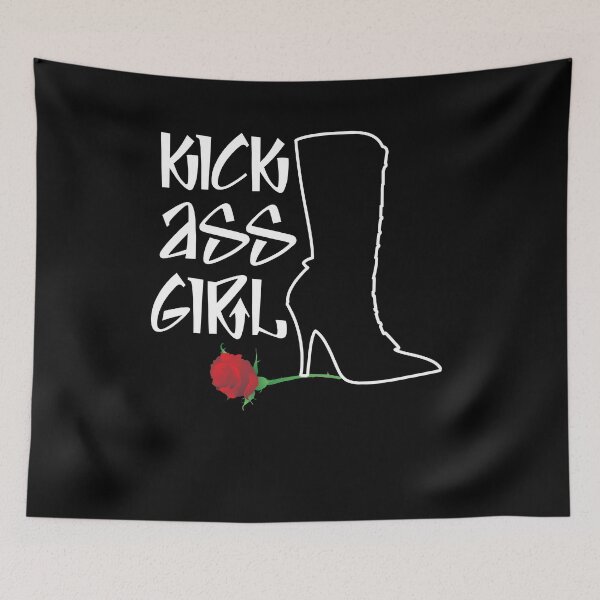 Item preview, Kick Ass Girl Stiletto Boots Rose Grace Strength designed and sold by phoxydesign.