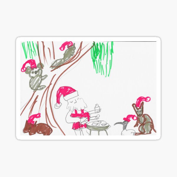 An Aussie Christmas Sticker