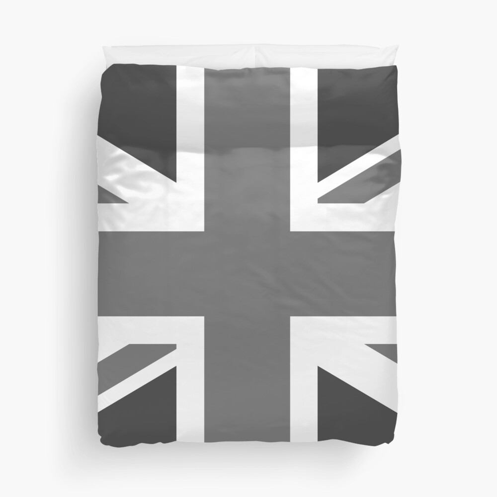 black and white union jack bedding