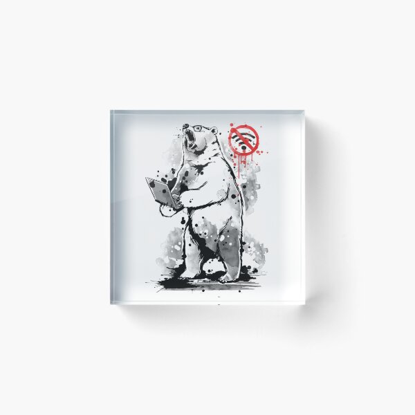 Item preview, No internet connection - angry bear designed and sold by NemiMakeit.