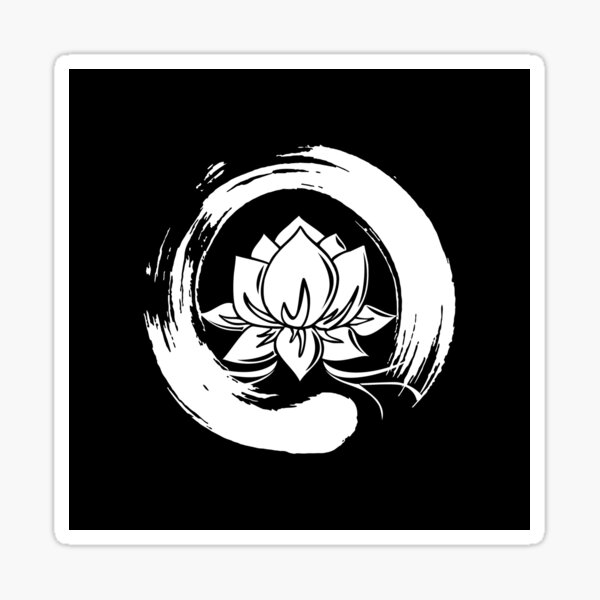 Artikel-Vorschau von Enso Zen Kreis mit Lotus Blüte, designt und verkauft von nitty-gritty.