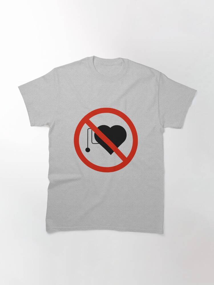 Alternate view of No Pacemakers Symbol Classic T-Shirt