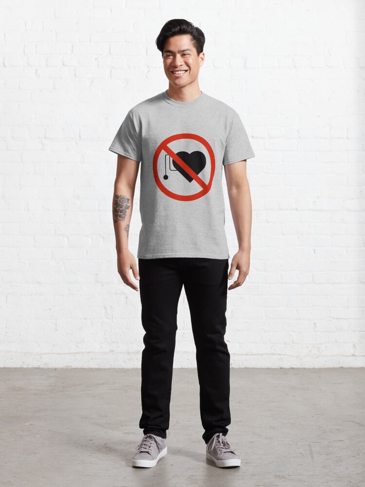 Alternate view of No Pacemakers Symbol Classic T-Shirt
