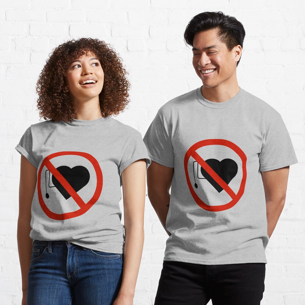 No Pacemakers Symbol Classic T-Shirt