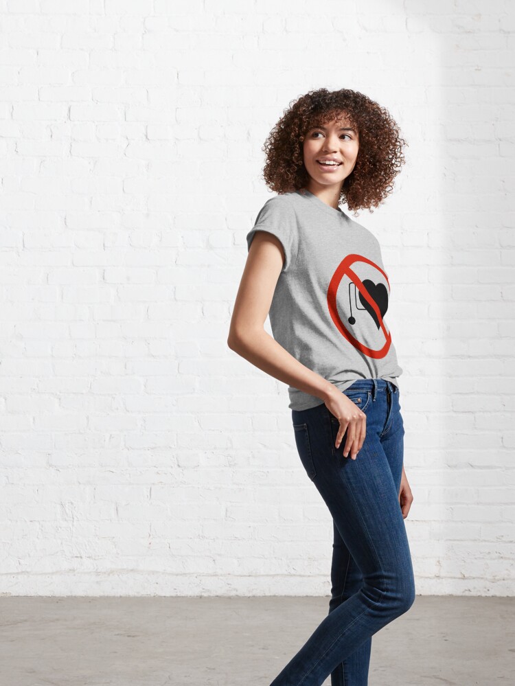 Alternate view of No Pacemakers Symbol Classic T-Shirt