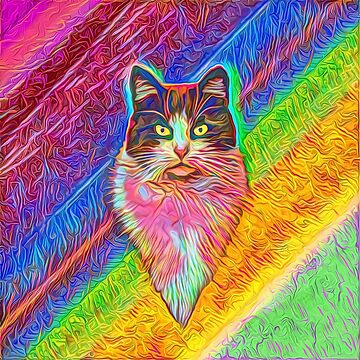 Artwork thumbnail, Abstract cat by blackhalt