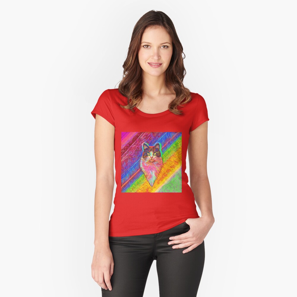 Item preview, Fitted Scoop T-Shirt designed and sold by blackhalt.